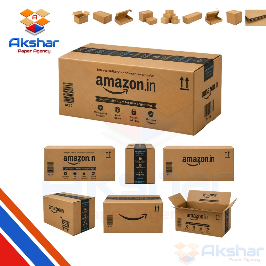 Amazon Shipping Box   Manufacturer by Akshar Paper Agency