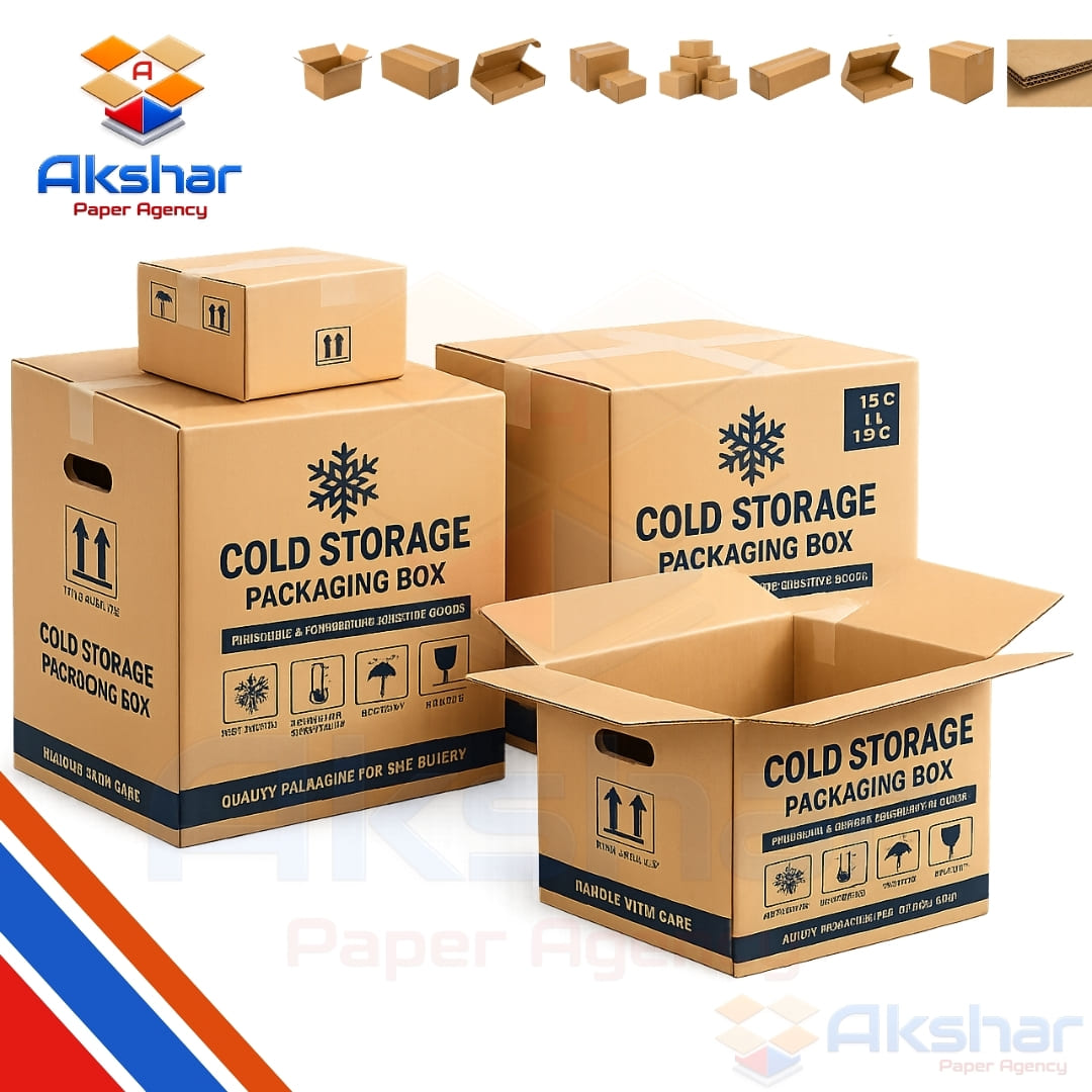 Cold Storage Packaging Box  Manufacturer by Akshar Paper Agency