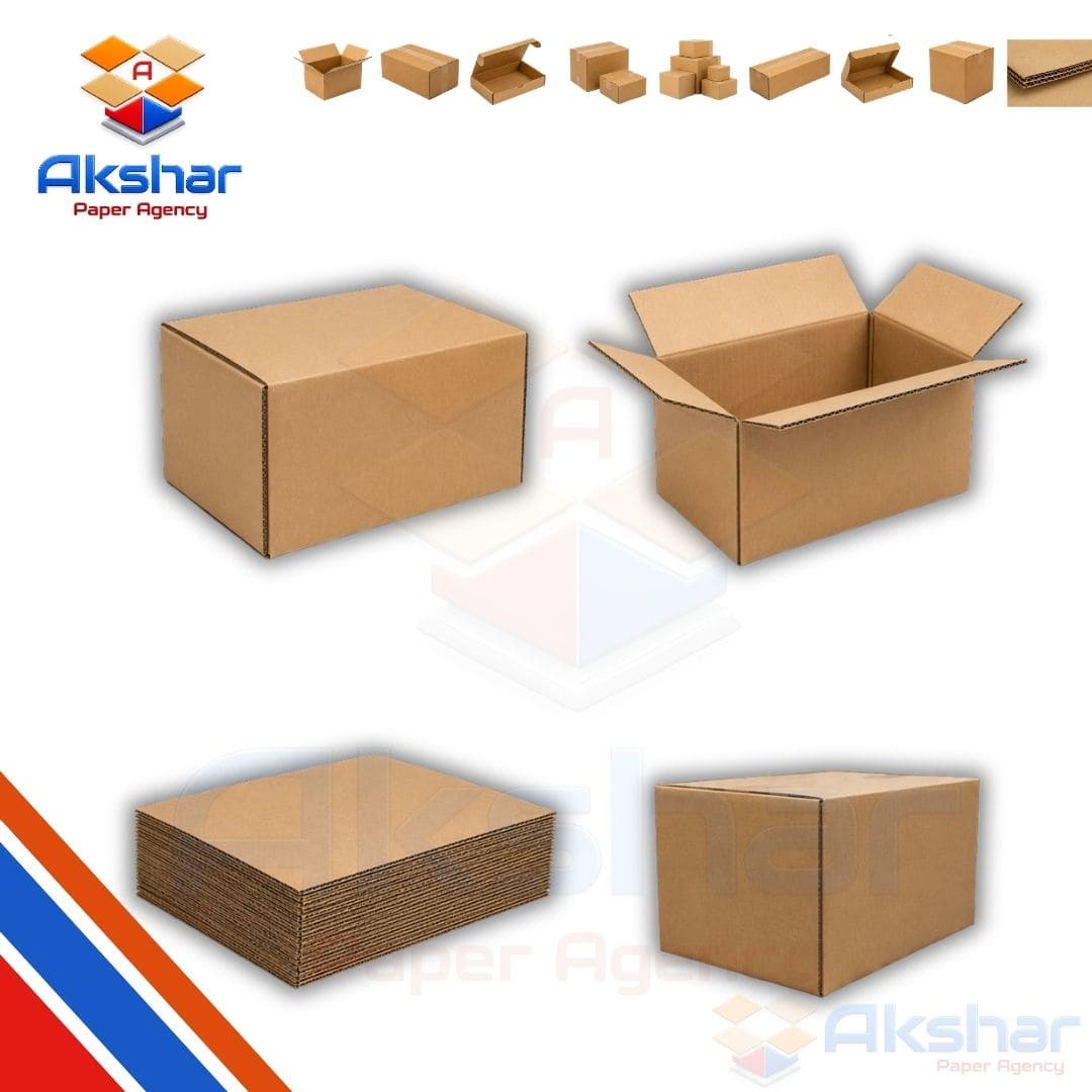 Corrugated Shipping Box Manufacturer by Akshar Paper Agency