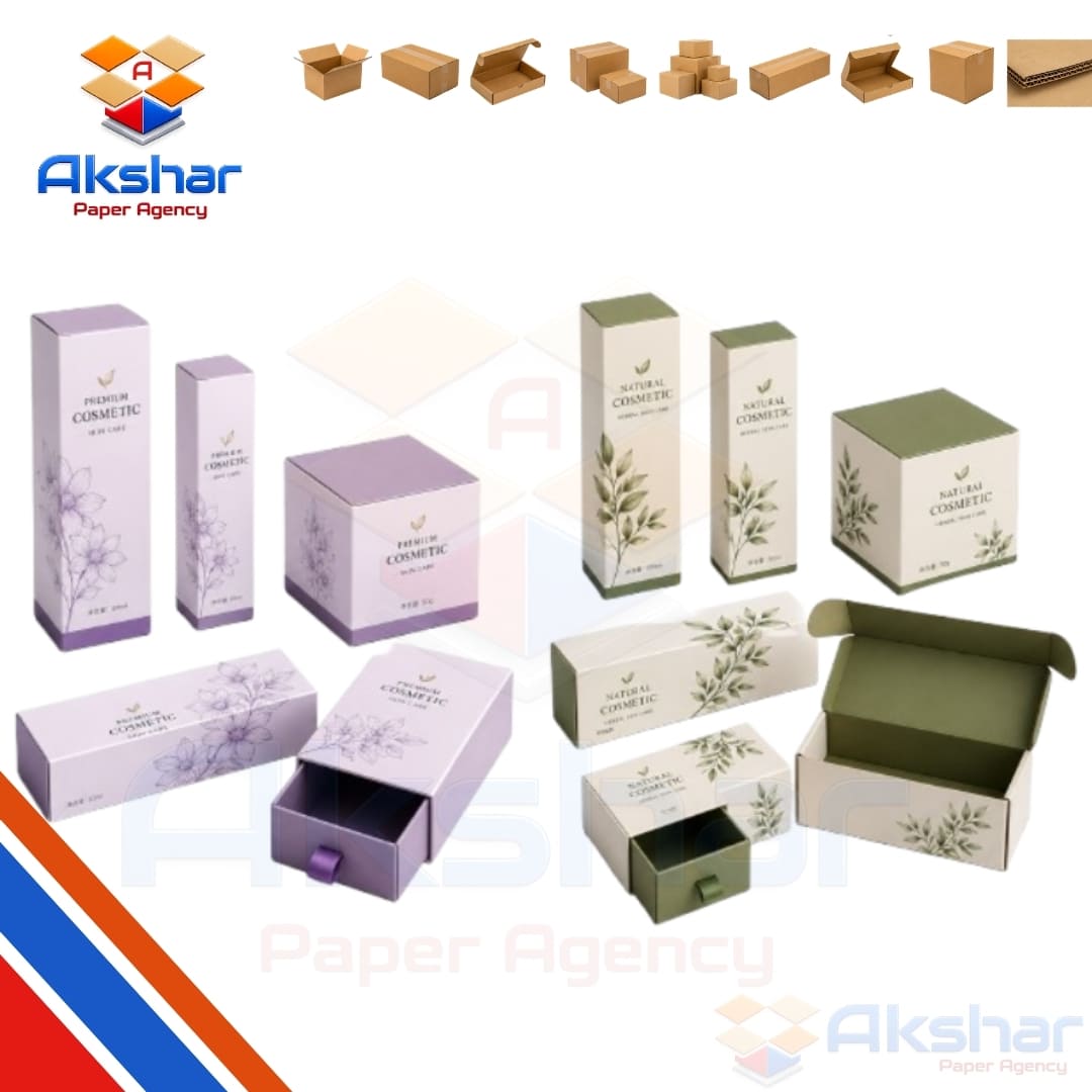 Cosmetic Duplex Box  Manufacturer by Akshar Paper Agency
