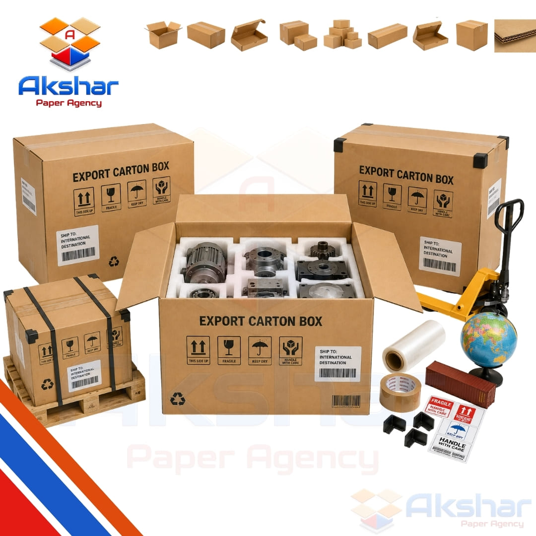 Export Carton Box  Manufacturer by Akshar Paper Agency