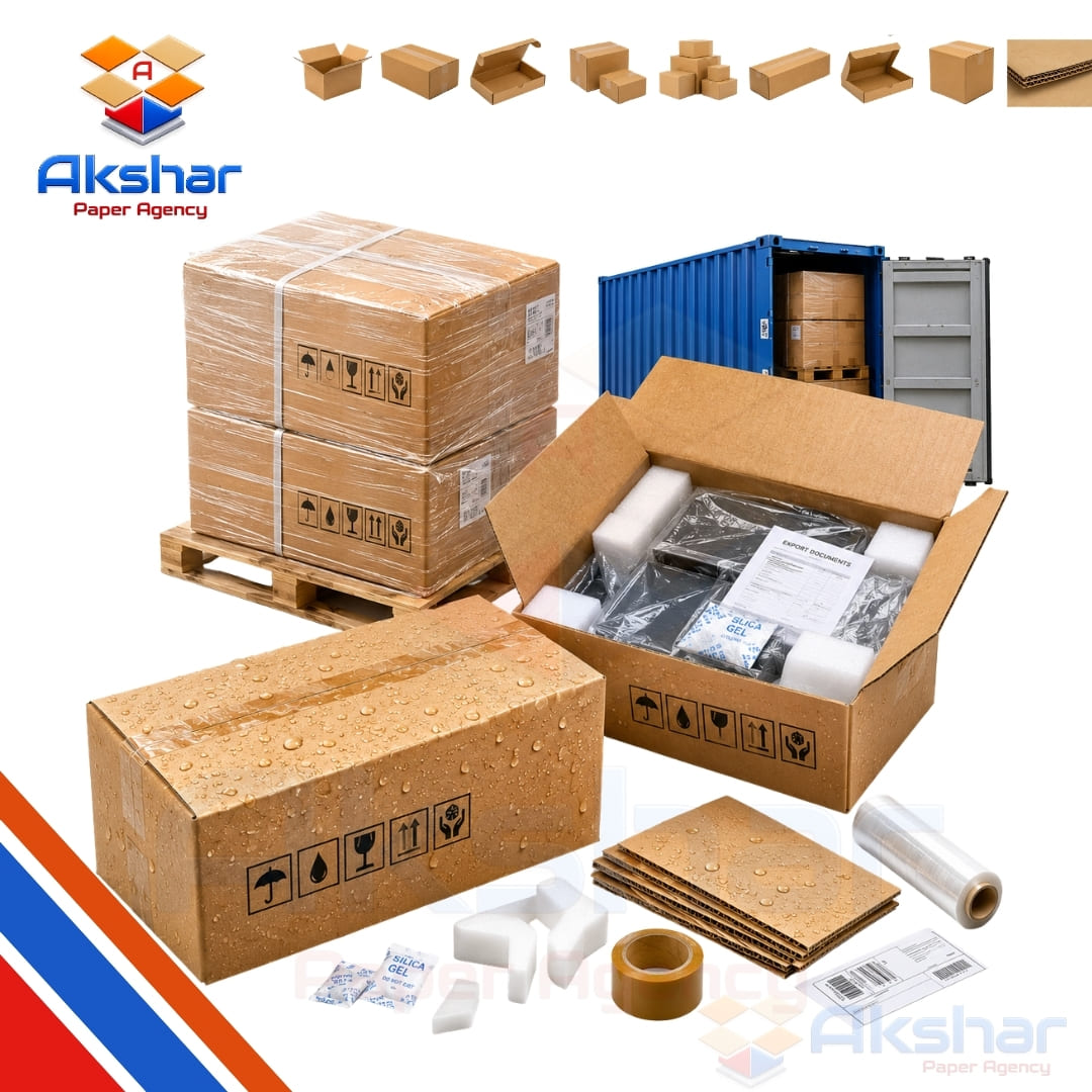 Export Waterproof Box  Manufacturer by Akshar Paper Agency