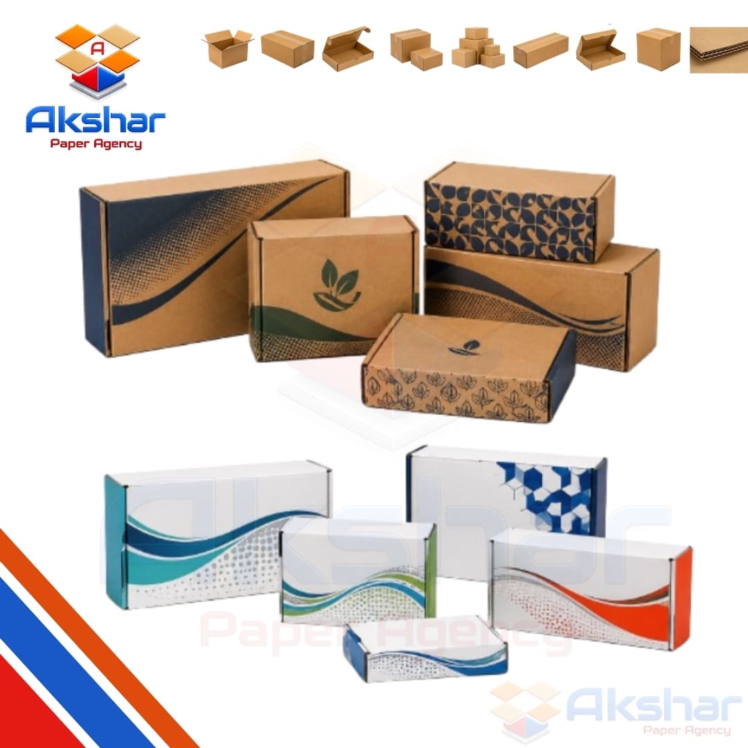 Flexo Printed Corrugated Box  Manufacturer by Akshar Paper Agency
