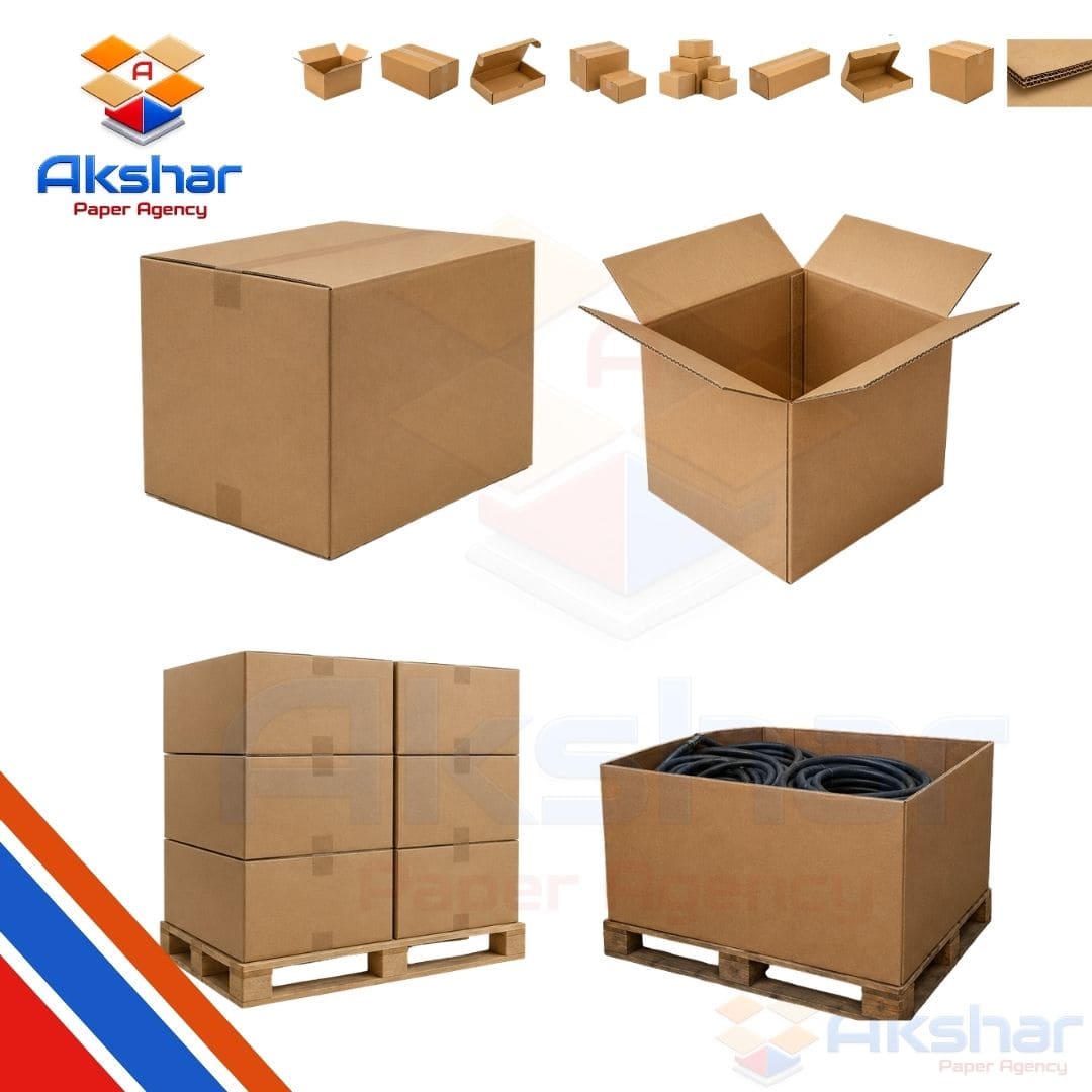 Heavy Duty Corrugated Box Manufacturer by Akshar Paper Agency