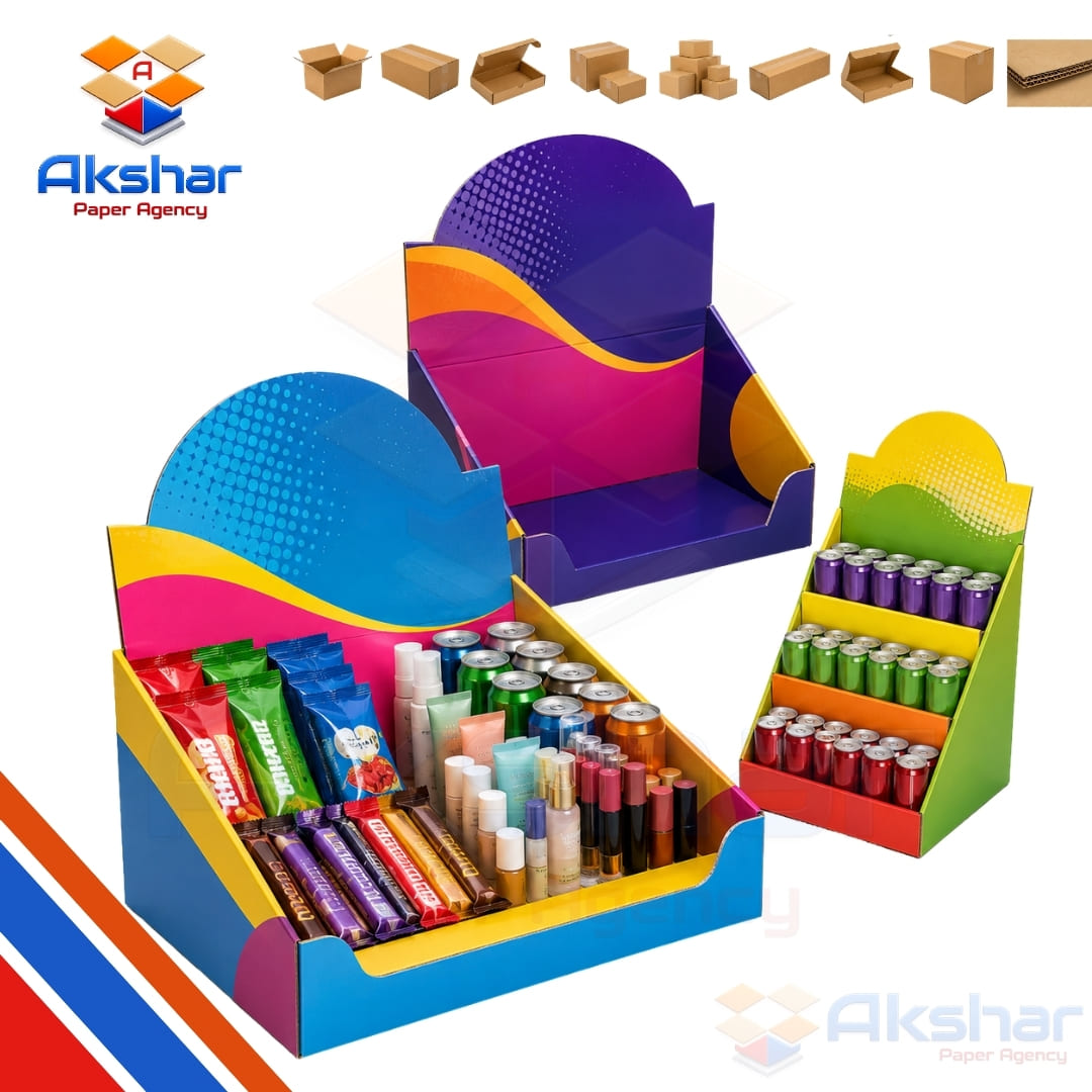 POP Display Box Manufacturer by Akshar Paper Agency