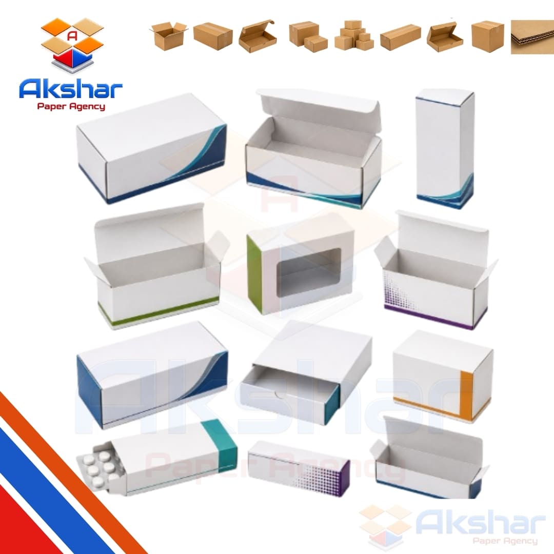 Pharmaceutical Duplex Box  Manufacturer by Akshar Paper Agency