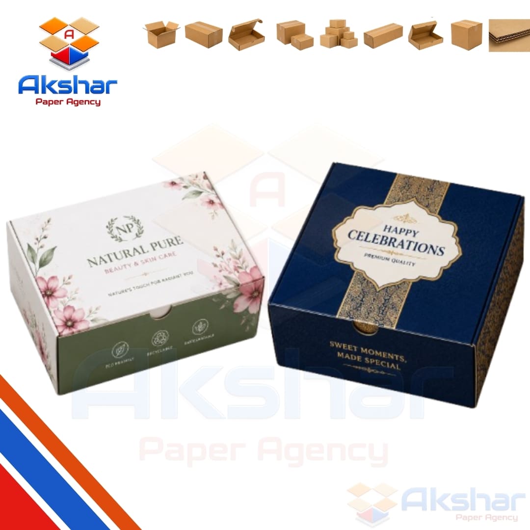 Printed Duplex Box Manufacturer by Akshar Paper Agency