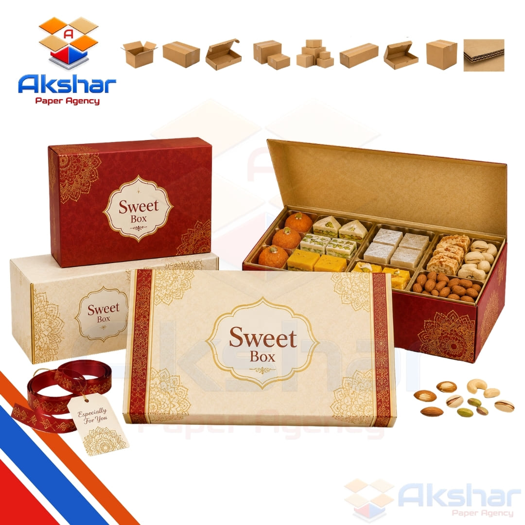 Sweet Box Manufacturer by Akshar Paper Agency