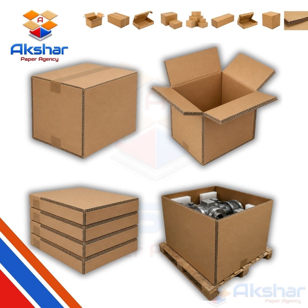 Triple Wall Corrugated Box Manufacturer by Akshar Paper Agency